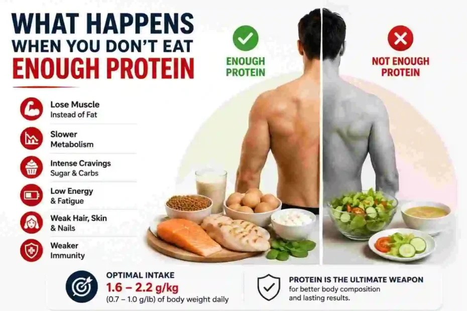 Effects of not eating enough protein on muscle, energy, hunger, and metabolism